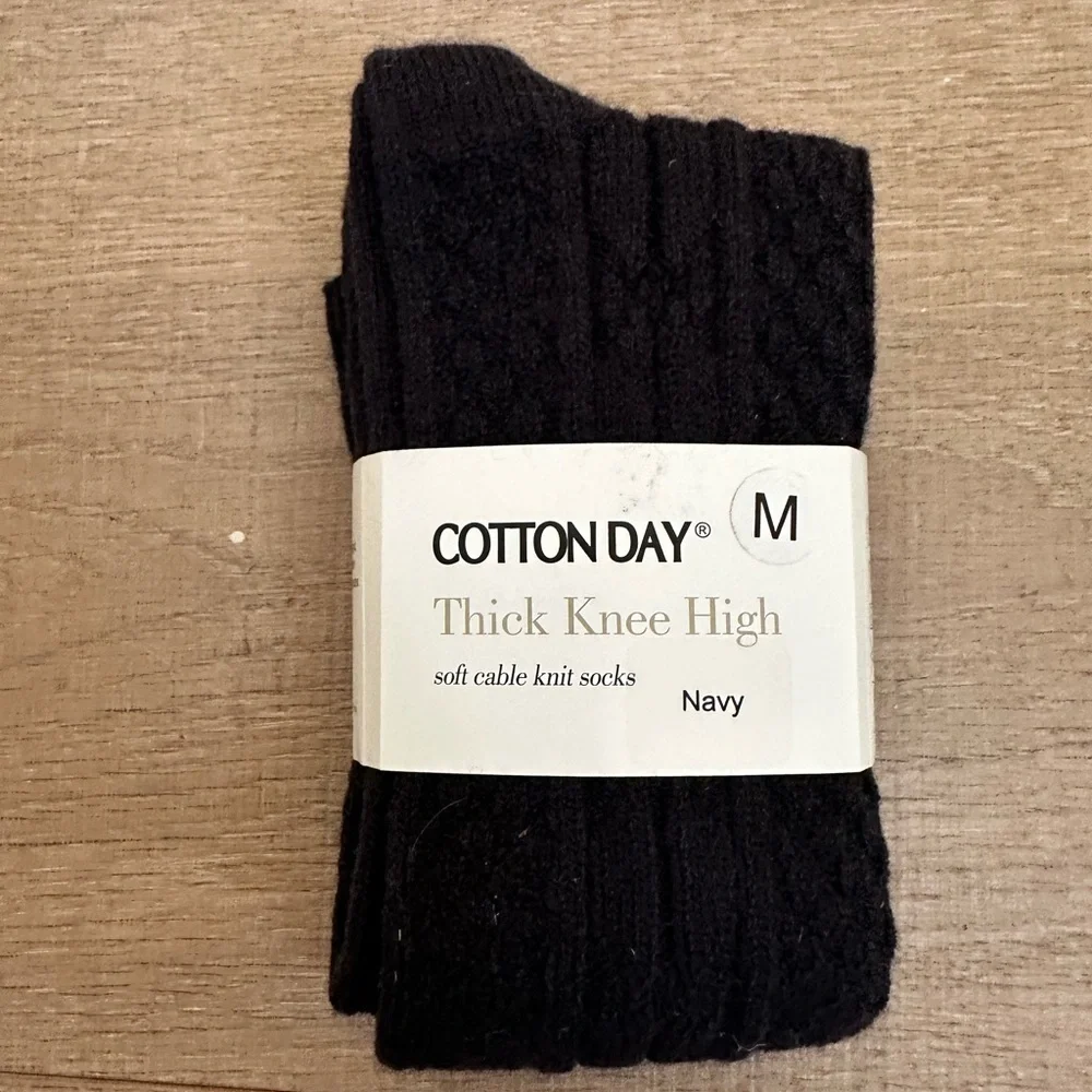 Navy Knee High Socks